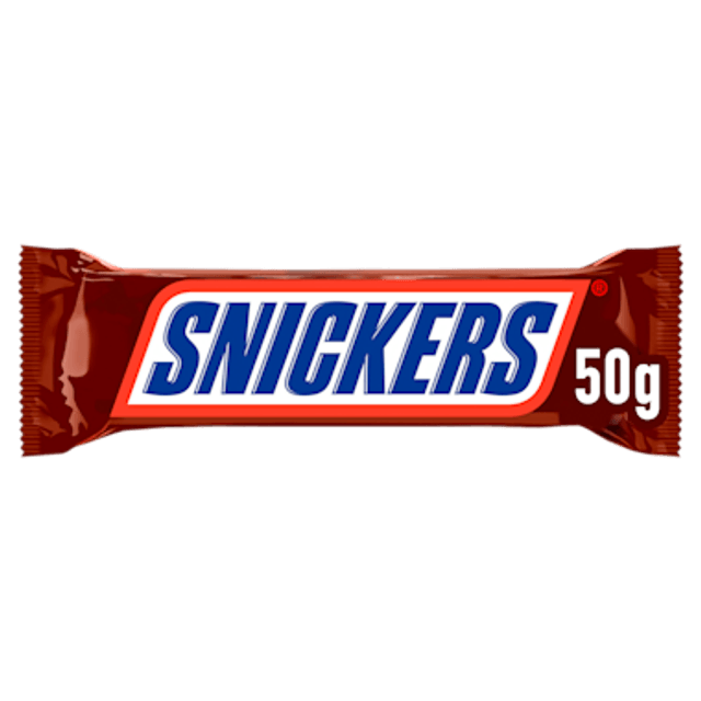Snickers Melk chocolade pinda reep single 50 gram 