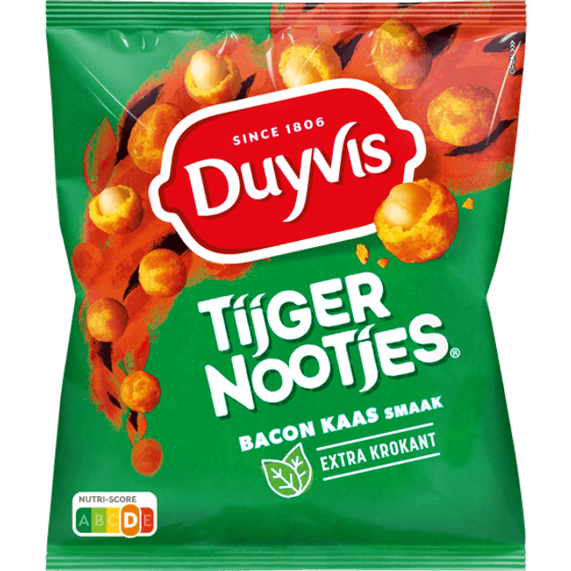 Duyvis Tijgernootjes bacon-kaas 275 gram 
