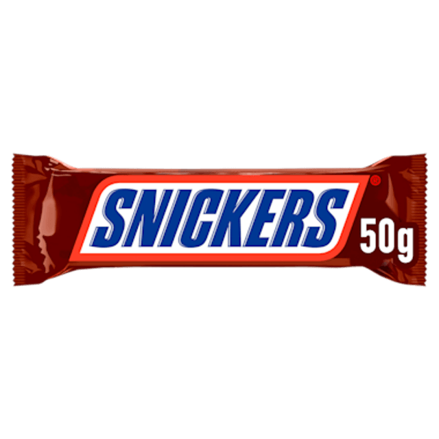 Snickers Melk chocolade pinda reep single 50 gram 