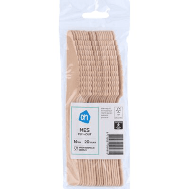 Houten mes 20 stuks 