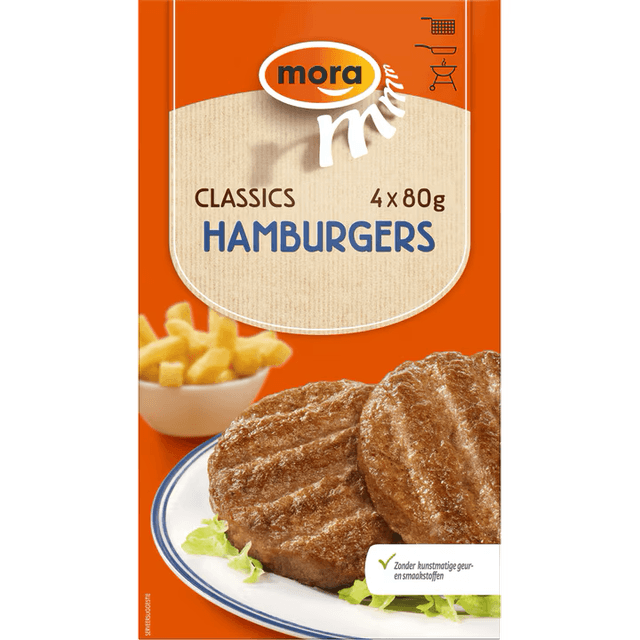 Mora Classics Hamburgers 4 x 80 g