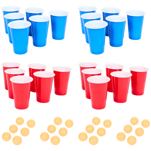 Beerpong-spel 24 Cups &amp; 24 Balls 